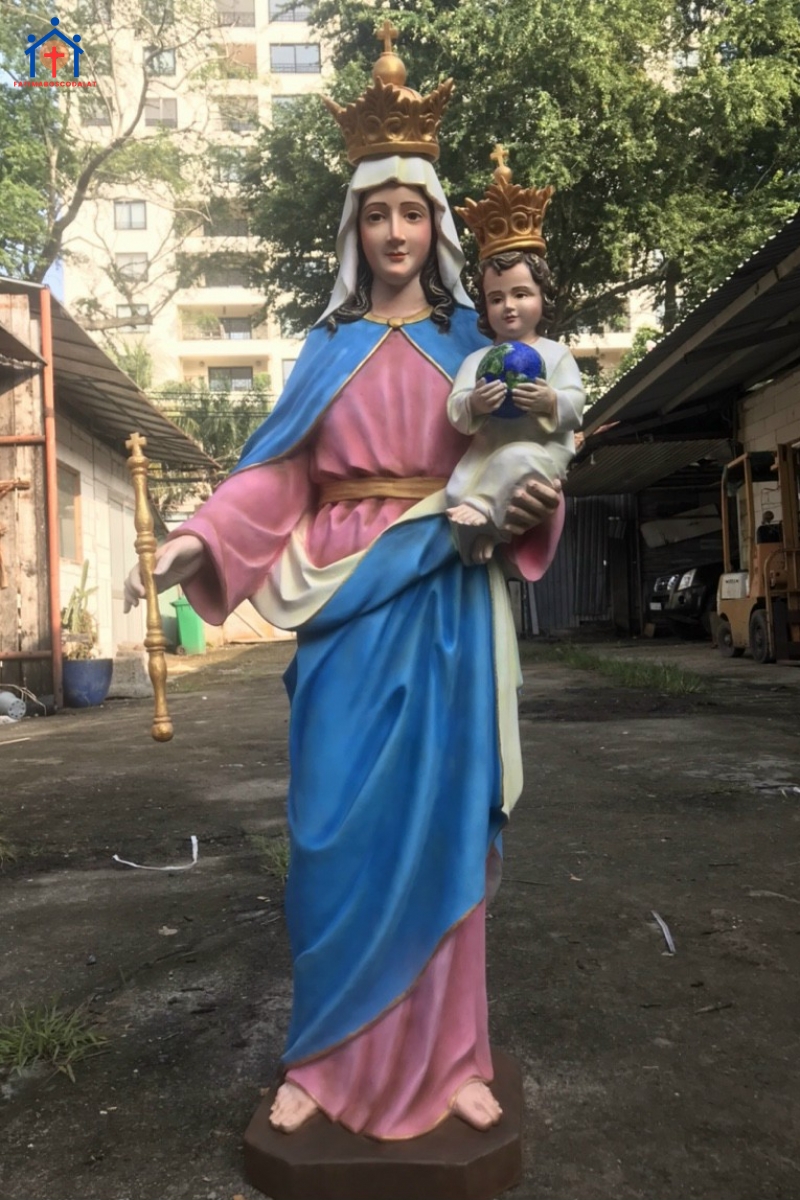 Tượng Mẹ Phù Hộ 1m