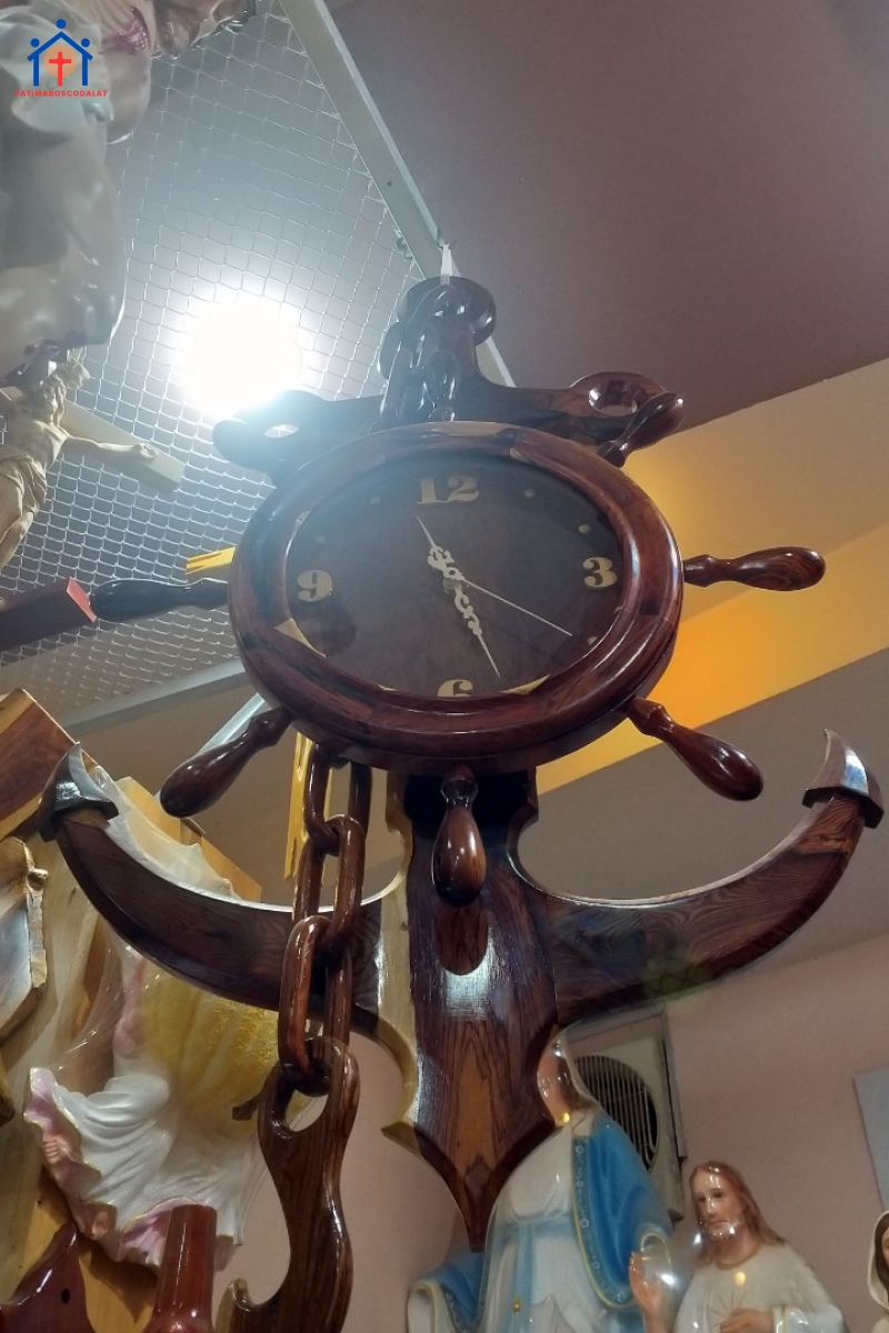 Đồng hồ mỏ neo gỗ cẩm